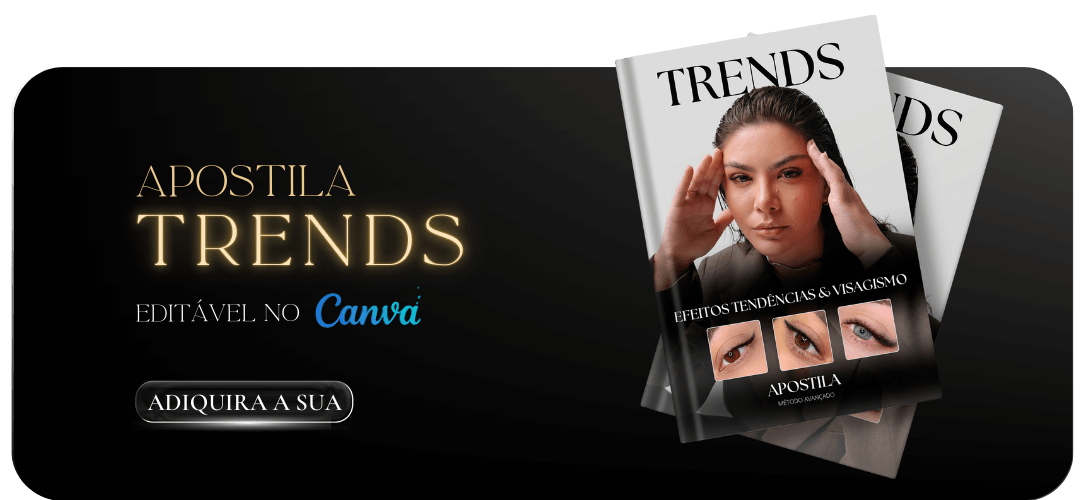 Apostila editável de cílios Lash Trends